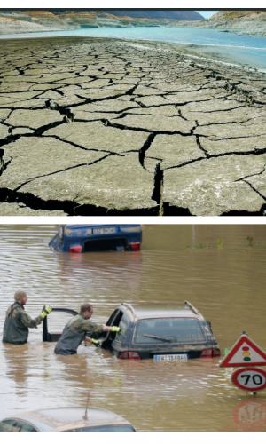 Climate-Change-Pics Warmer temperatures over time are changing weather patterns and disrupting the usual balance of nature, posing many risks to human beings and all other forms of life on Earth.
